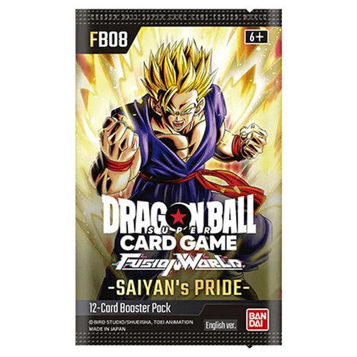 FB08 Booster Pack | Saiyan's Pride | Fusion World | Dragon Ball | English